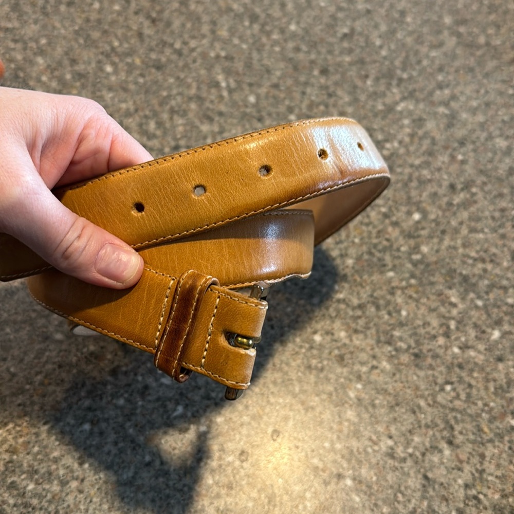 Vintage Harness house patina leather belt
